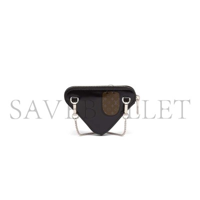 PRADA GLOSSY LEATHER MINI CLUTCH 1NR005  (13*9*2cm) 